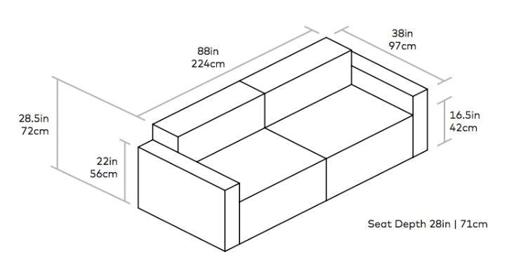 Mix Modular Sofa (2 piece) - F2 Furnishings