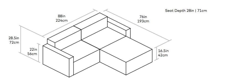 Mix Modular Sectional (3 piece) - F2 Furnishings